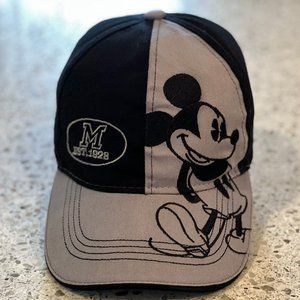 Disney Mickey Mouse Black and Grey Hat - LIKE NEW